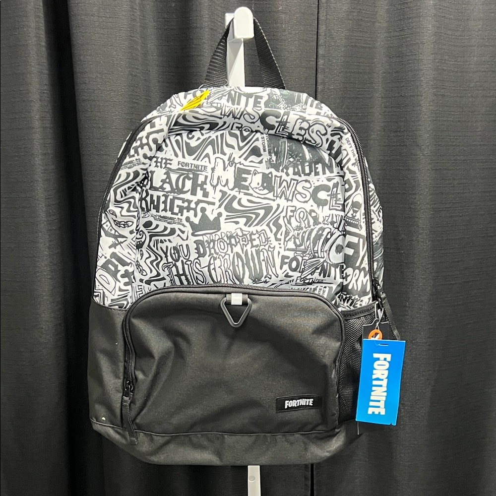 Fortnite Black and White Backpack